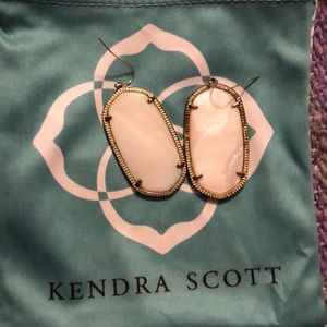 White Kendra Scott earrings
